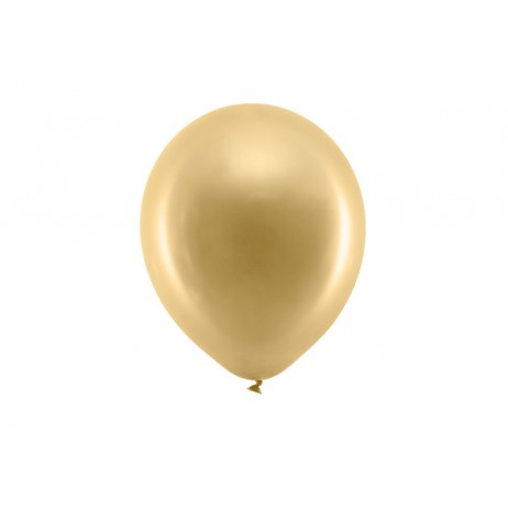 10 st Metallic guld ballonger - str 9"