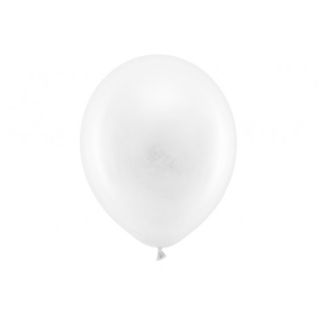 10 st Standard vita ballonger - storlek 12"