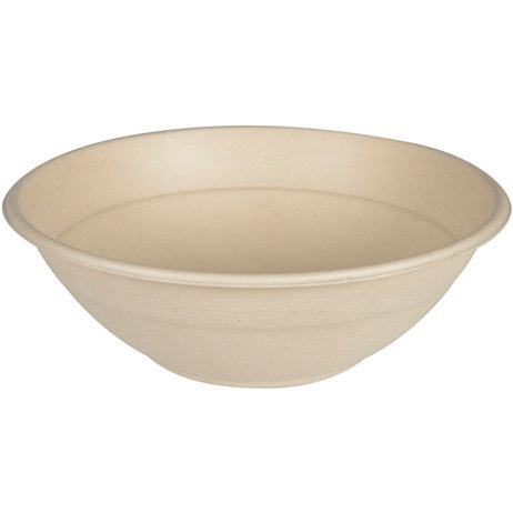 50 st. Bagasse skål - brun Ø19,6cm, 1000 ml