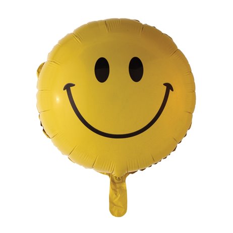 Smiley gul folieballonger 18"