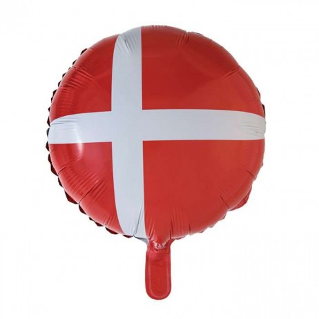 Dannebrog folieballong 18"