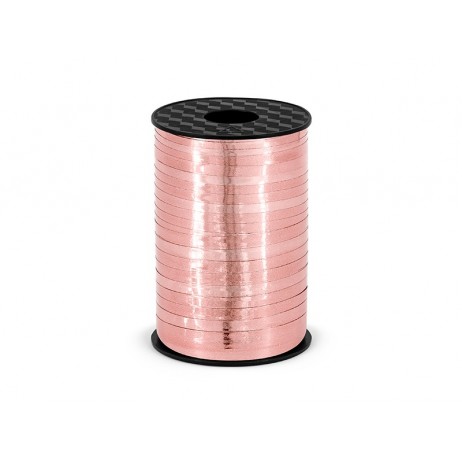 225 meter Metallic roséguld presentband 5 mm