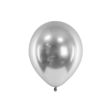 10 st. Chrome latexballonger - Silver 12"