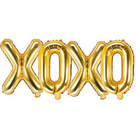 XOXO - text 14" paketerad i set - guld