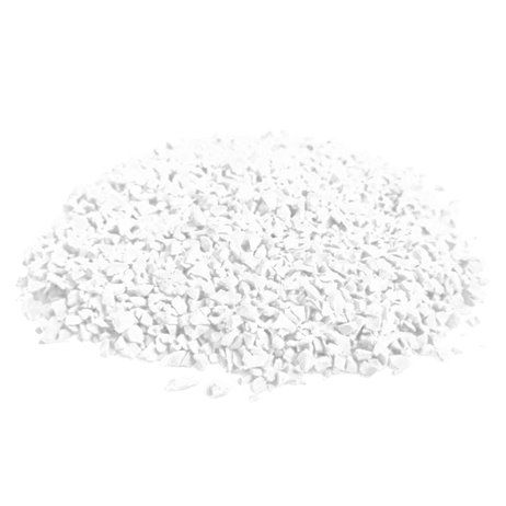 500 gr Dekorativa stenar - Vit 1 - 4 mm