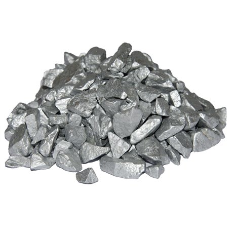 500 gr Dekorativ metallisk granit - Silver 8-16 mm