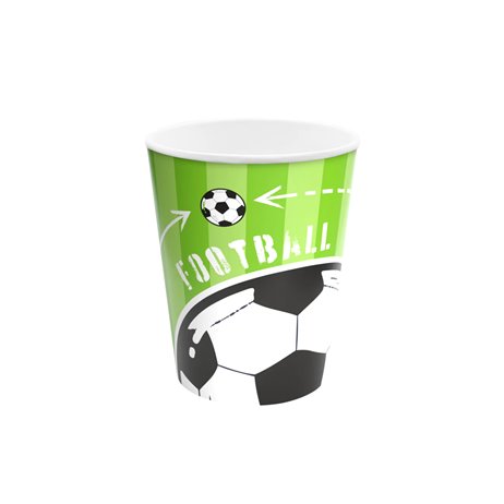 6 st Pappmuggar - Fotboll 220ml