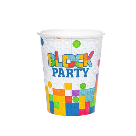 6 st Pappmuggar - Block Party 220ml