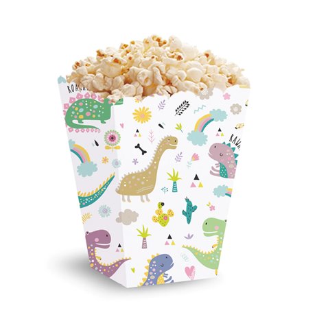 5 st Popcornlådor Dinosaurier