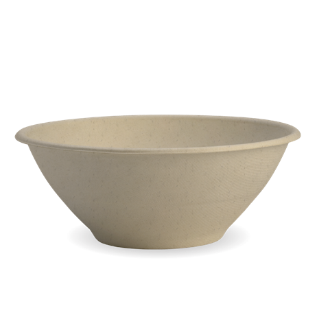 50 st. Bagasse skål - brun Ø19,6cm, 1180 ml