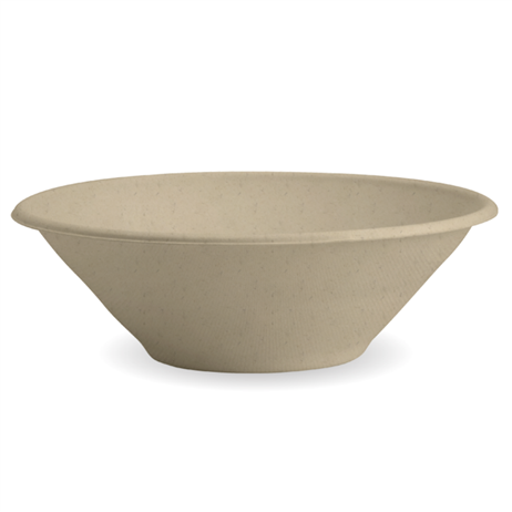 50 st. Bagasse skål - brun Ø19,6cm, 940 ml