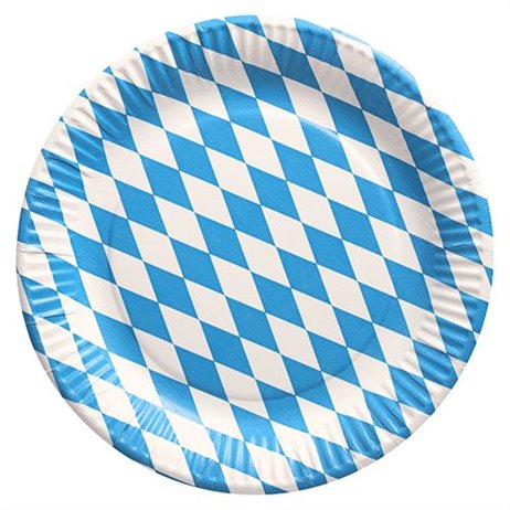 50 st Oktoberfest papp tallrikar - 23cm