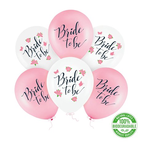 1 set Bride to be - Ballonger 6 st
