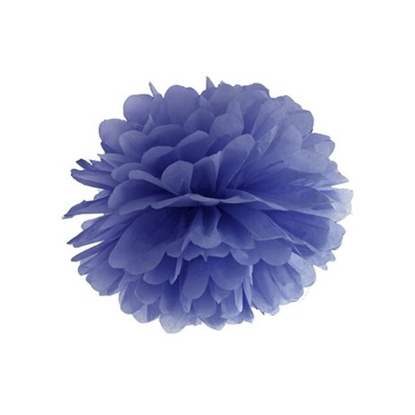 Pom pom mörkblå 35 cm