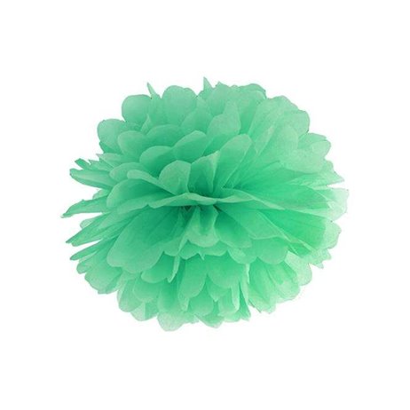 Pom pom mintgrön 35 cm