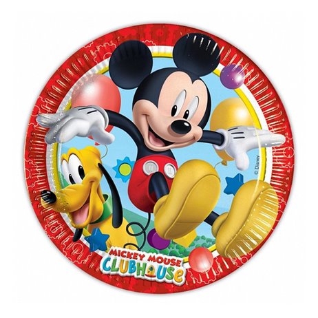 8 st Papperstallrikar Mickey Mouse® Clubhouse 23 cm