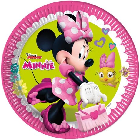 8 st Papp tallrikar Minnie Mouse® - 23 cm