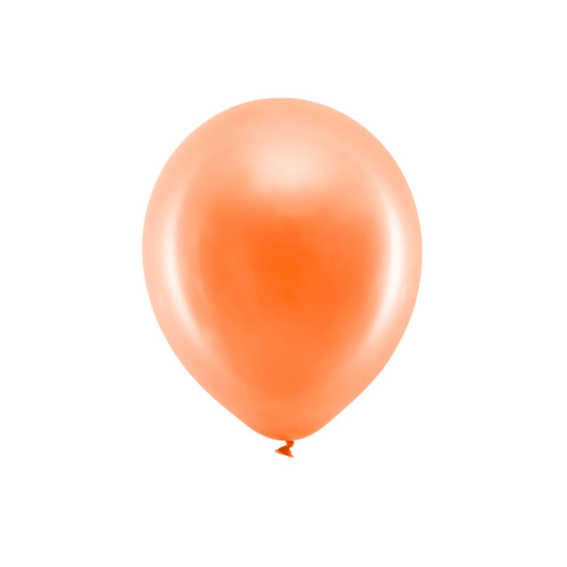 10 st Metallic orange ballonger - str 12"