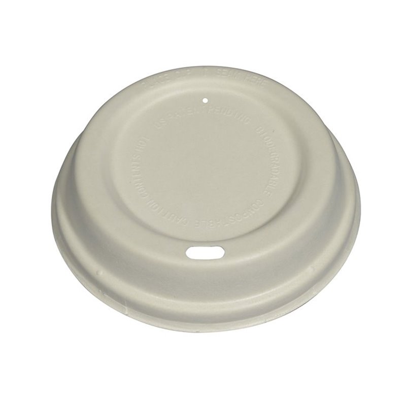 50 st Bio dricklock bagasse Ø8cm - sockerrör pappersmassa