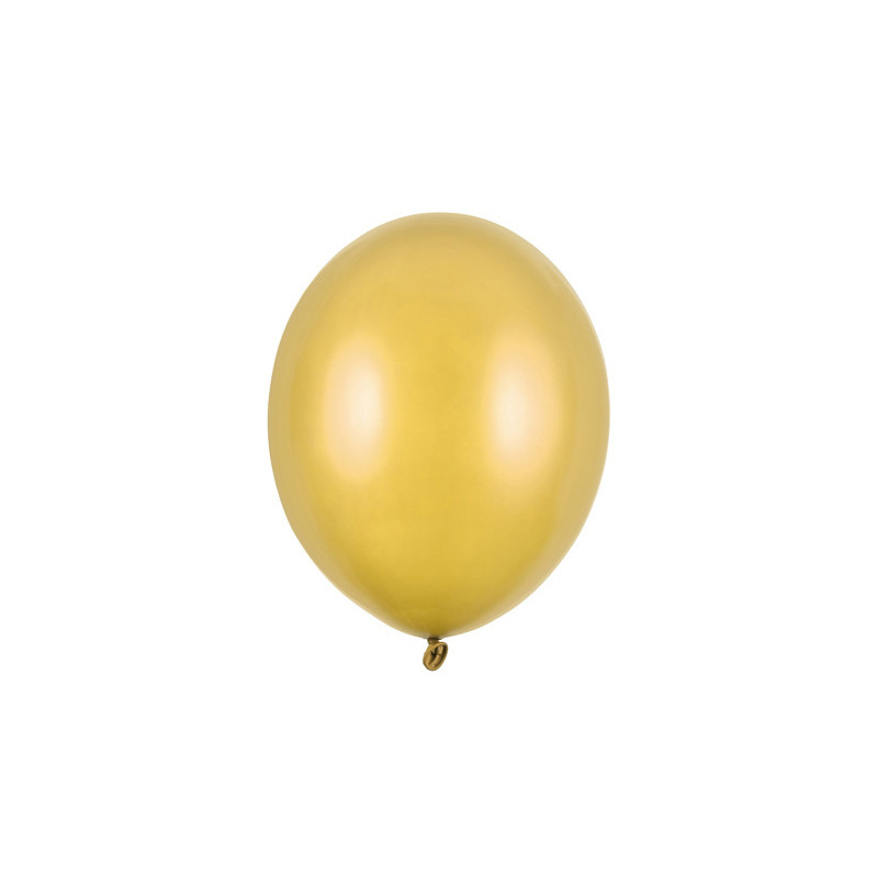 100 st Metallic guld ballonger - str 9"