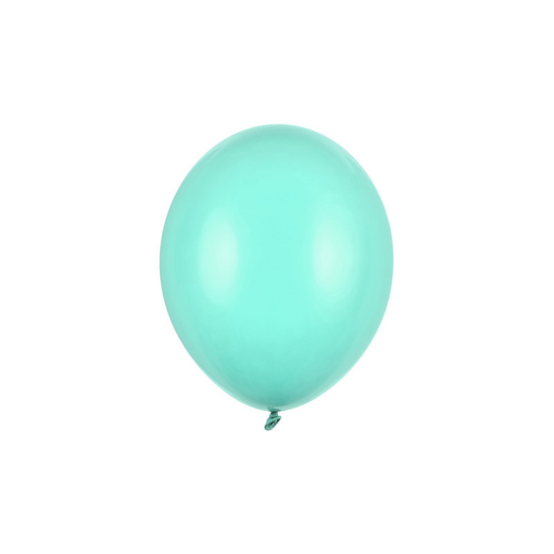 100 st Standard ljus mintgröna ballonger - strl 10"