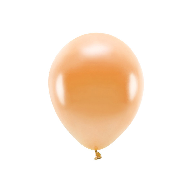 100 st. Ekologiska Metallic orange ballonger str. 12"