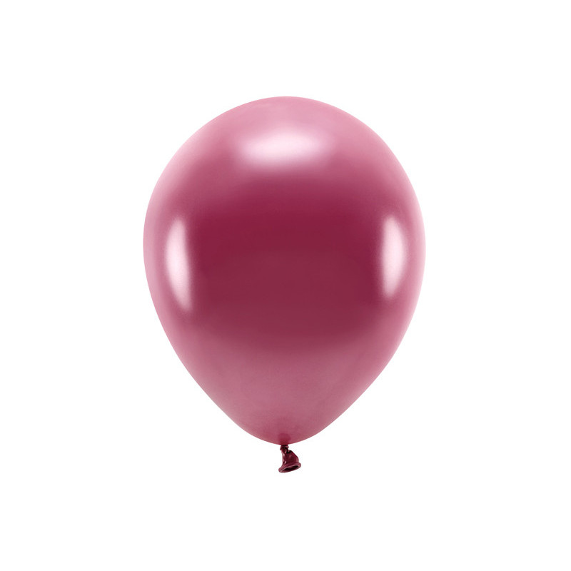 100 st. Ekologiska Metallic bordeaux ballonger str. 12"