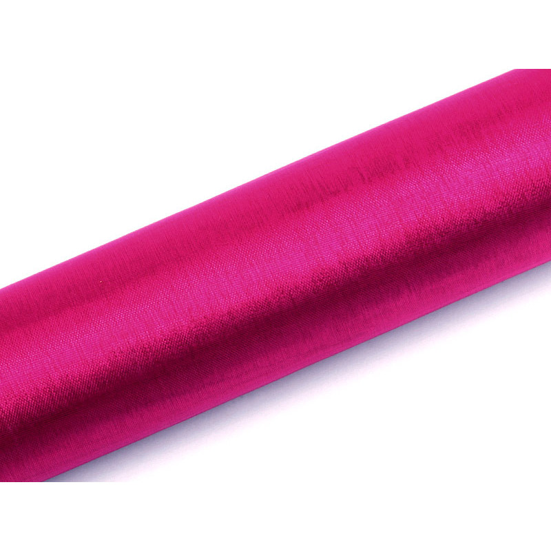 Organza Fuchsia 0,16 x 9 meter - slät sidenlook