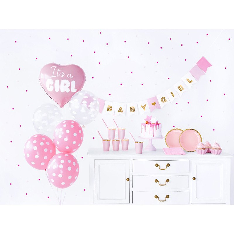 1 set Ljusrosa Baby Girl Party Box Dekorationsset - Allt du behöver