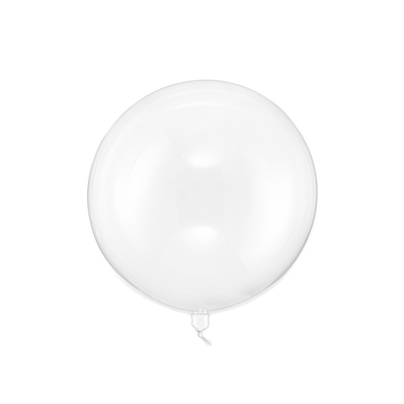 1 stk. Transparent genbrugelig Kugleballon 40cm Diameter til luft eller helium