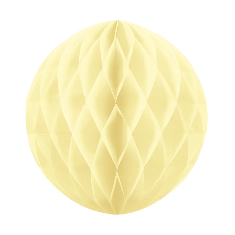 1 st Honeycomb silkespappersboll Creme 30 cm - papper bikupa