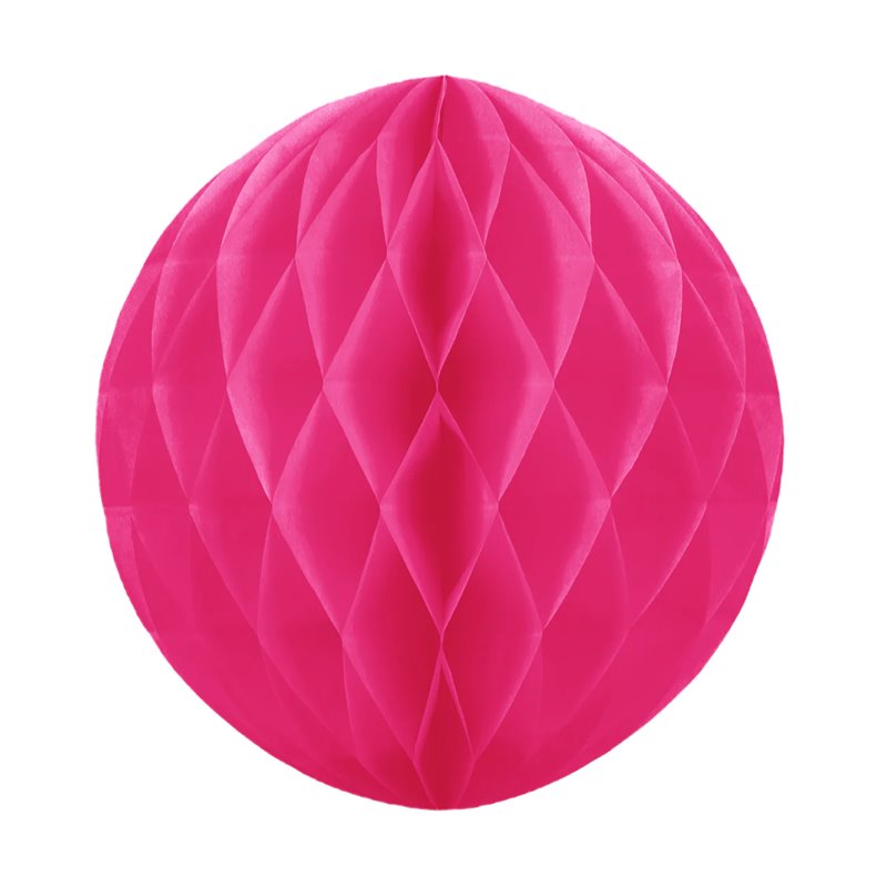 1 st Honeycomb silkespappersboll Fuchsia 30 cm - pappers bikupa