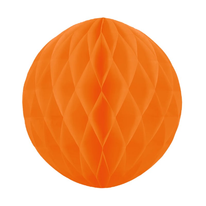 1 st Honeycomb silkespappersboll Orange 30 cm - pappers bikupa