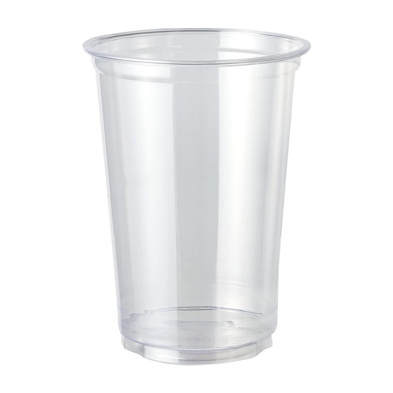 50 st Plastglas 400 ml mjuk plast - Återanvändbara 9,5 cm i diameter