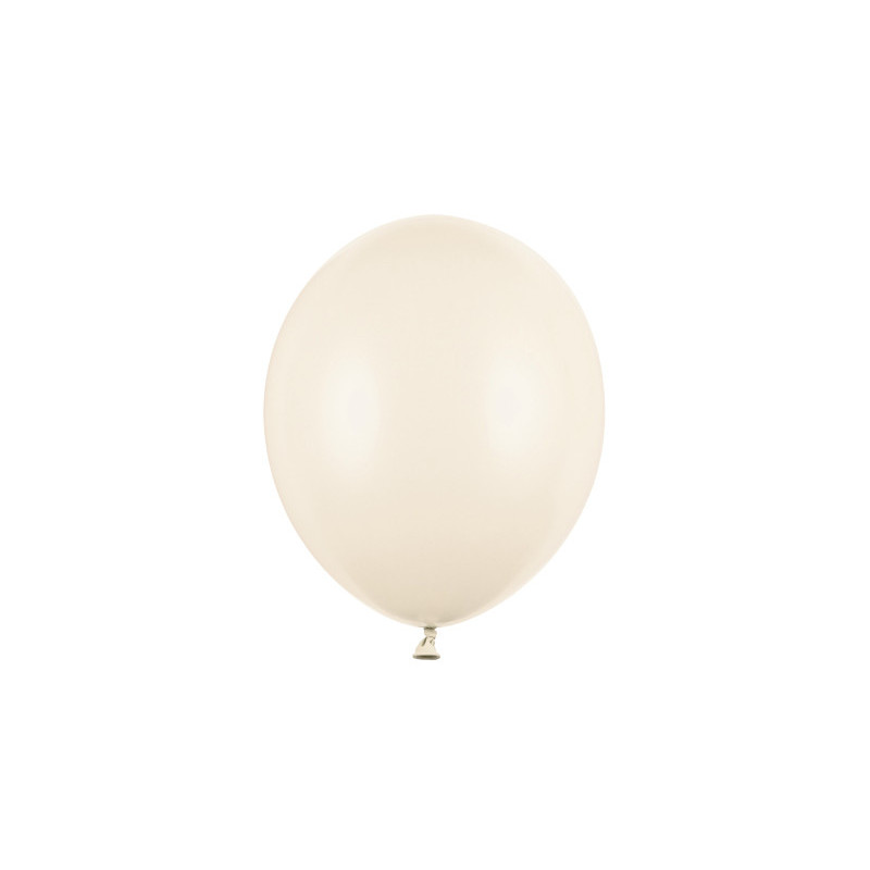 100 st. Pastell Ljus Råvit Ballonger standard storlek 9" 23 cm i diameter