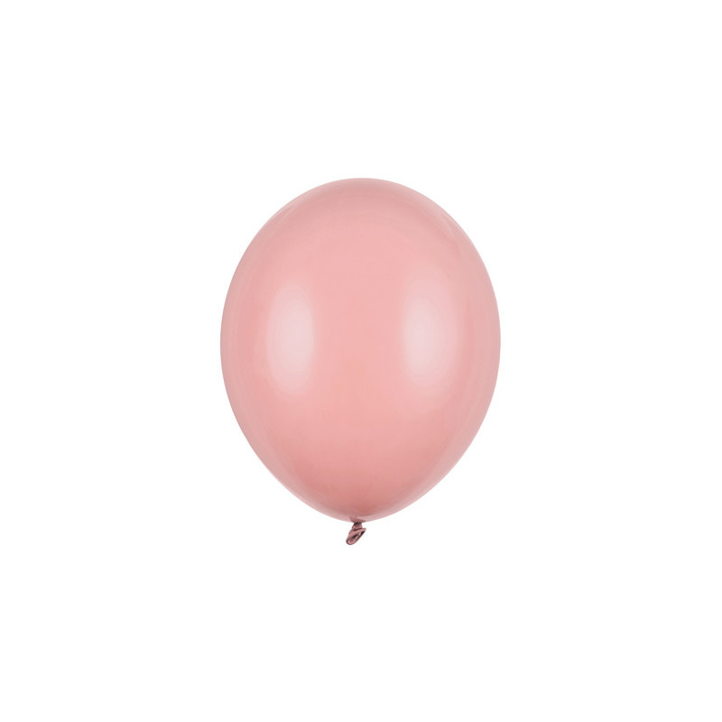 100 st. Pastell Mörk dammig rosa Ballonger standard stl 9" 23 cm i Diameter