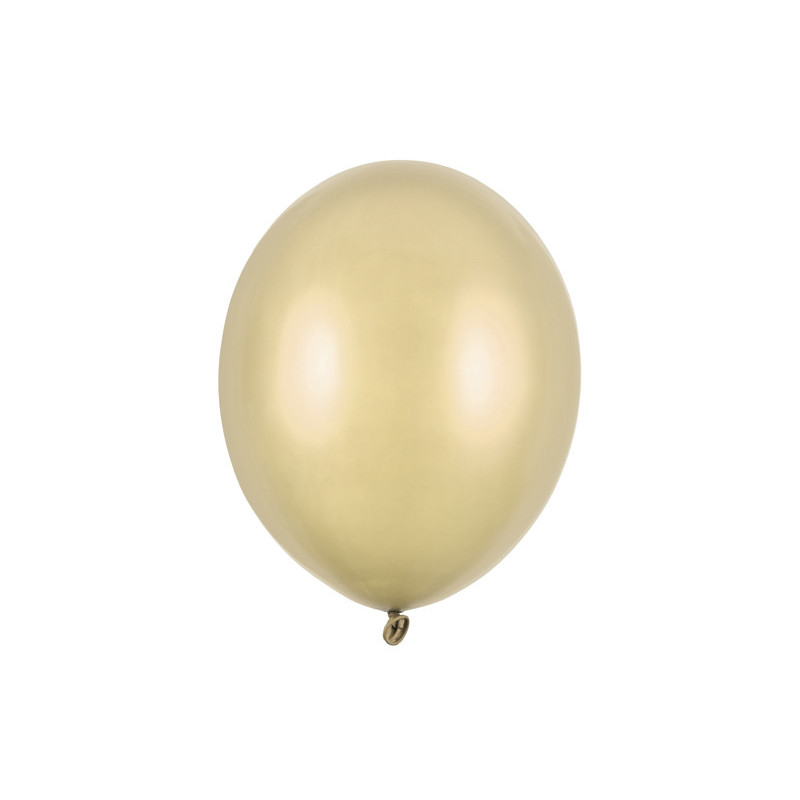 100 st. Metallic Antik Guld Ballonger standard str 12" 30 cm i Diameter