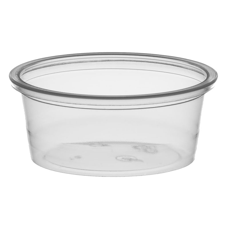 100 st. Portionskoppar - Dressingkoppar Transparenta 30 ml. Ø65 mm - Återanvändbara