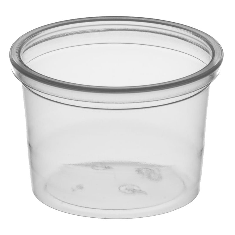 100 st. Portionskoppar - Dressingkoppar Transparenta 80 ml. Ø65 mm - Återanvändbara