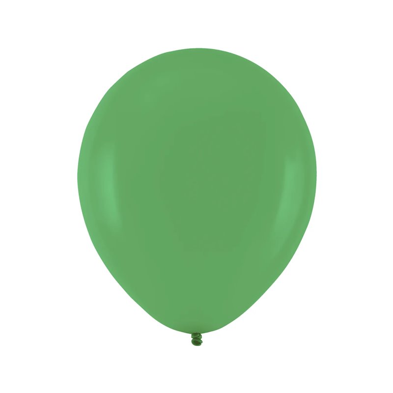 10 st Standard pastell djupgröna ballonger - Storlek 10" ca 27 cm