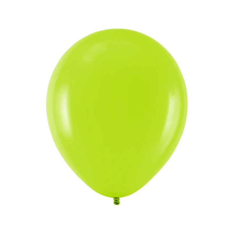 10 st Standard limegröna ballonger - Storlek 10" ca 27 cm