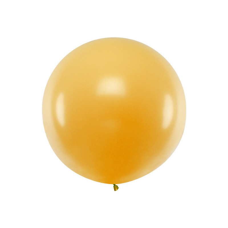 1 st Kämpa Metallic guld ballong - 1 meter