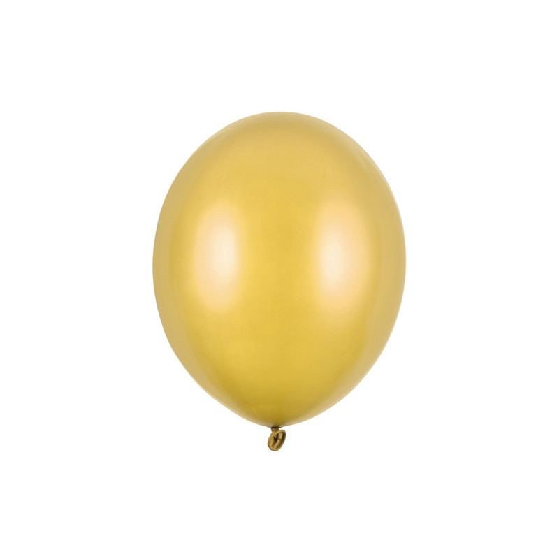 100 st Metallic guld ballonger - str 12"