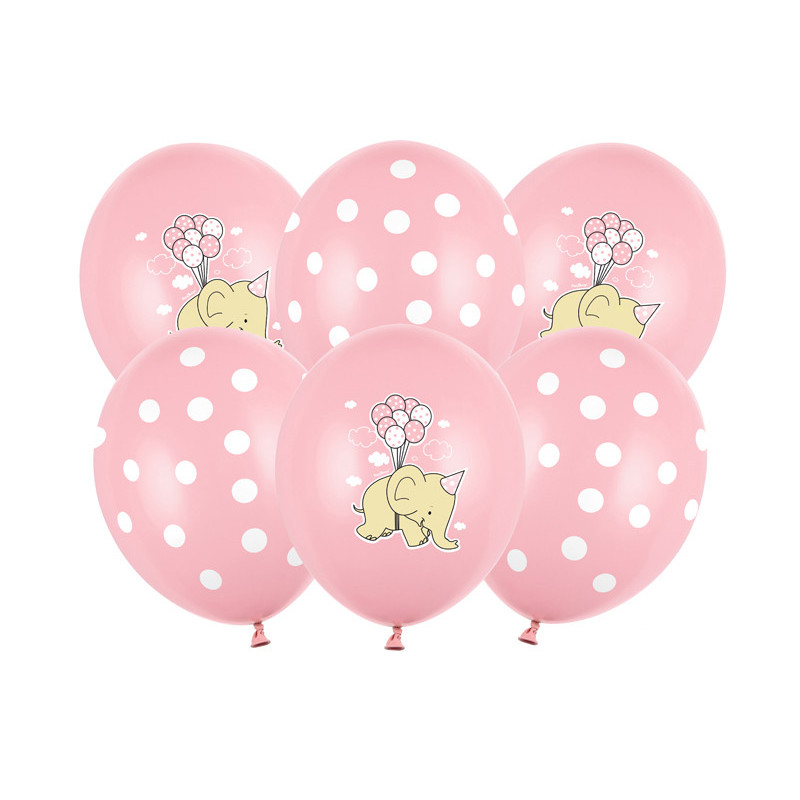 50 st. Ballonger 30cm, Elefant, Pastellrosa Mix (1 pkt / 50 st.)