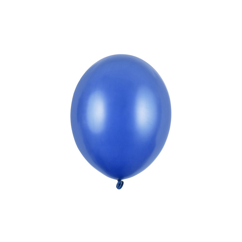 50 st Metallic royal blå ballonger - storlek 10"