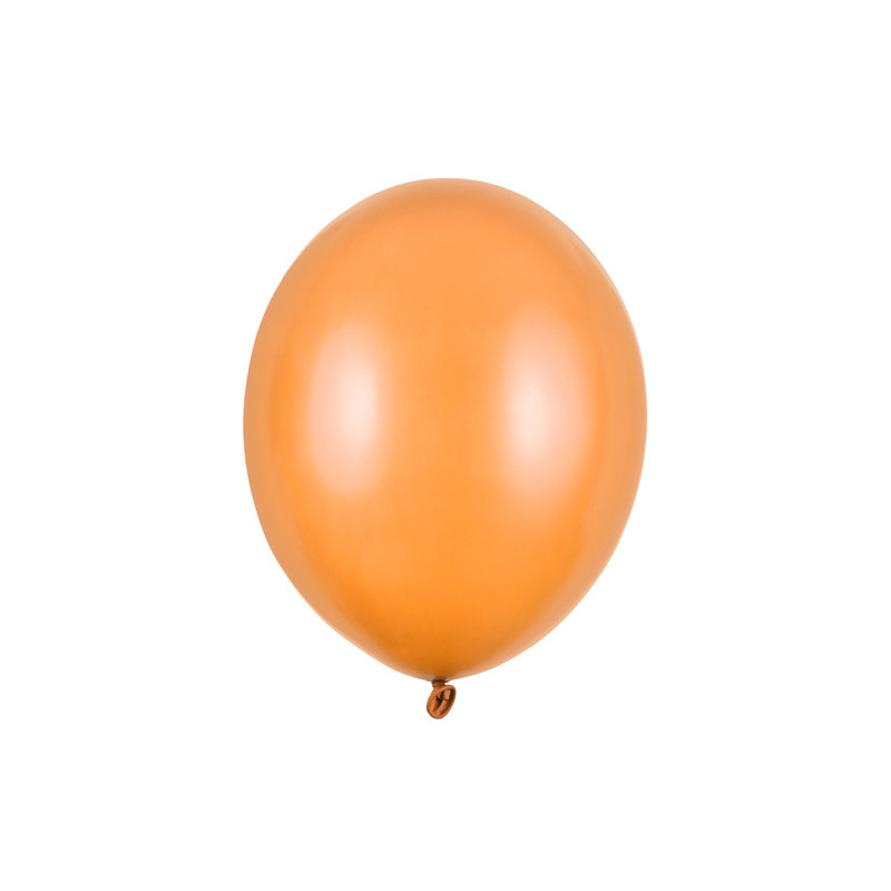 50 st Metallic ljus orange ballonger - storlek 12"