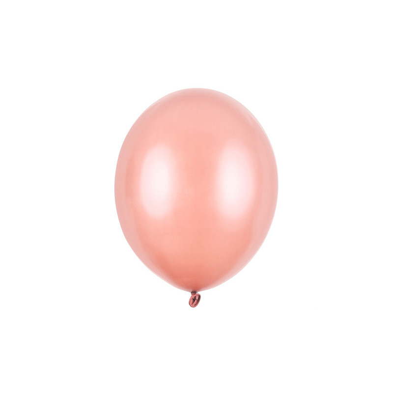 50 st pärla roséguld ballonger - strl 10"