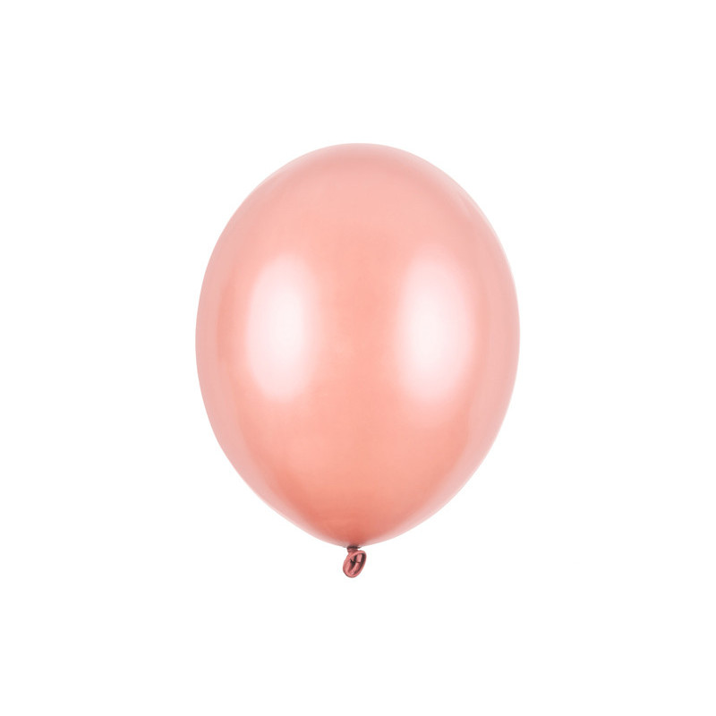 100 st Metallic roséguld ballonger - strl 12"