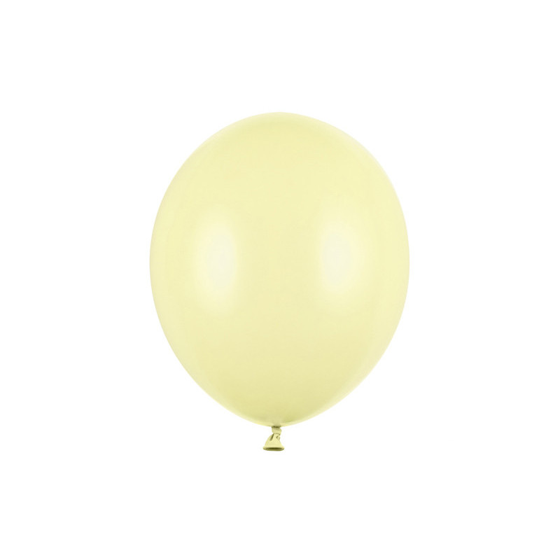 50 st Standard pastellgula ballonger - str 12"