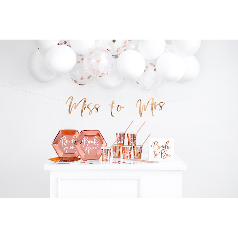 1 set Svensexa Roséguld Party Box Dekorationsset - Allt du behöver